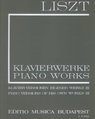 Liszt Ferenc: Klavier-versionen 3. (fűzve)
