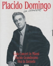 Plácido Domingo in Concert - 3 DVD (Gala concert in Miami, Viva la Zarzuela, Placido Grandissimo)