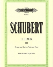 Franz Schubert: Lieder III. hohe