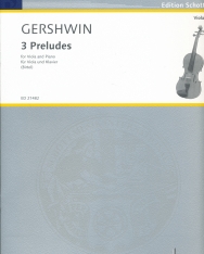 George Gershwin: 3 Prelude - brácsára, zongorakísérettel