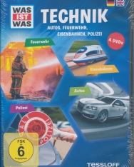 Was ist was: Technik - Autos, Feuerwehr, Eisenbahnen, Polizei DVD(4)