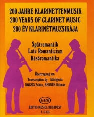 200 év klarinétmuzsikája - későromantika
