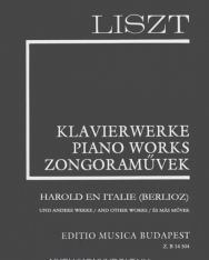 Liszt Ferenc: Harold en Italie  ésmás zongoraművek (Supplement 9) fűzve
