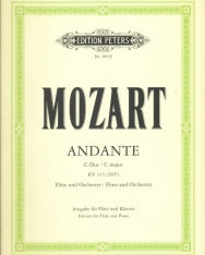 Wolfgang Amadeus Mozart: Andante K. 315 - fuvolára, zongorakísérettel