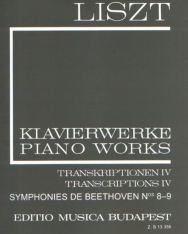 Liszt Ferenc: Transkriptionen 4. - Beethoven Symph. 8-9  (fűzött)