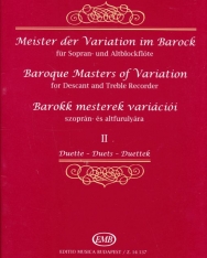 Barokk mesterek variációi 2.  - furulyára, zongorakísérettel