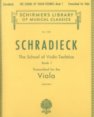 Henry Schradieck: The School of Violin-Technics 1. (brácsa átirat)