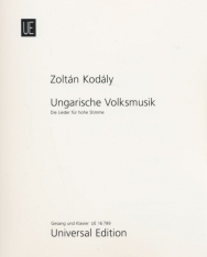 Kodály Zoltán: Magyar népzene - dalok magas hangra, zongorakísérettel
