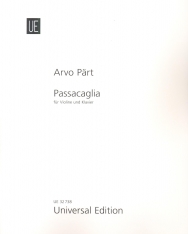 Arvo Pärt: Passacaglia (hegedűre zongorakísérettel)