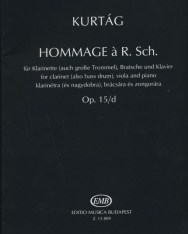 Kurtág György: Hommage á R. Schumann - klarinétra (és nagydobra), brácsára és zongorára