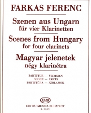 Farkas Ferenc: Magyar jelenetek 4 klarinétra