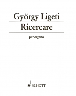 Ligeti György: Ricercare (orgona)
