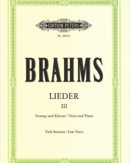 Johannes Brahms: Lieder III. tiefe