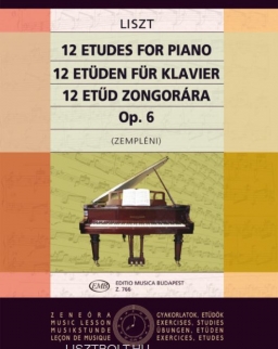 Liszt Ferenc: 12 etűd zongorára op.6