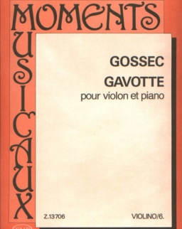 François-Joseph Gossec: Gavotte hegedűre, zongorakísérettel