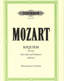 Wolfgang Amadeus Mozart: Requiem zongorakivonat (Urtext, Süssmayer)