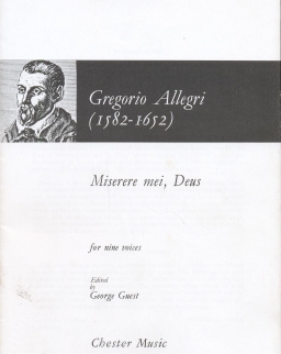 Gregorio Allegri: Miserere for nine voices