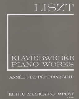 Liszt Ferenc: Années de Pelerinage 3. (fűzött)