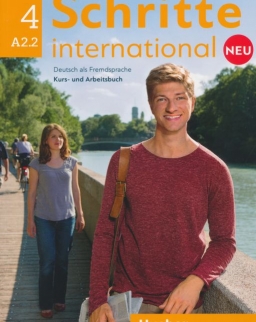 Schritte international Neu 4 A2.2 Kursbuch + Arbeitsbuch + CD zum Arbeitsbuch