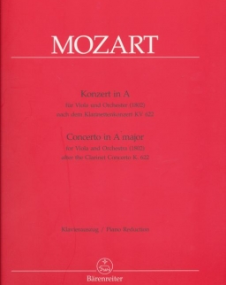 Wolfgang Amadeus Mozart: Concerto in A major for Viola and Orchestra (1802) after the Clarinet Concerto K. 622