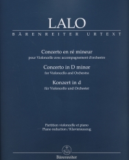 Edouard Lalo: Concerto in D minor for Cello (csellóra, zongorakísérettel)