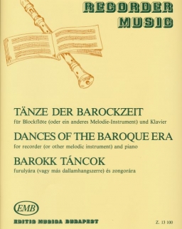 Barokk táncok furulyára (vagy más dallamhangszerre) és zongorára