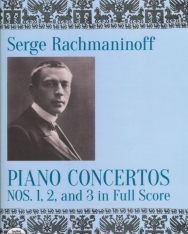 Sergei Rachmaninov: Piano concertos 1,2,3 - partitúra