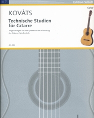 Kováts Barna: Technische Studien für Gitarre