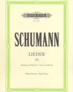 Robert Schumann: Lieder III. (hohe)
