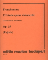 Auguste Franchomme: 12 etüd csellóra Op. 35