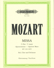 Wolfgang Amadeus Mozart: Missa C-dúr 'Spatzenmesse' K.220 - zongorakivonat