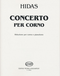 Hidas Frigyes: Concerto kürtre, zongorakísérettel