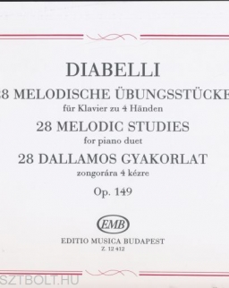 Antonio Diabelli: 28 dallamos gyakorlat - 4 kezes