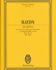 Joseph Haydn: String Quartet D major op. 20/4 Hob. III: 34 (Sun Quartets No.4) - kispartitúra
