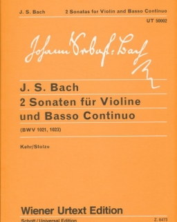 Johann Sebastian Bach: 2 Sonaten für Violine (BWV 1021,1023)