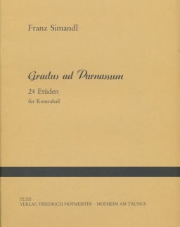 Franz Simandl: Gradus ad Parnassum - 24 Etüden (nagybőgőre)
