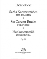 Dohnányi Ernő: Sechs Konzertetüden (zongora)