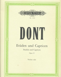 Jakob Dont: Etüden & Capricen op. 35. (hegedűre)