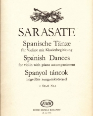 Pablo Sarasate: Spanyol táncok 7. hegedűre, zongorakísérettel