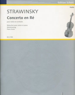 Igor Stravinsky: Concerto D-dúr (hegedűre, zongorakísérettel)