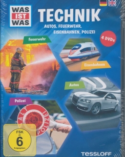 Was ist was: Technik - Autos, Feuerwehr, Eisenbahnen, Polizei DVD(4)