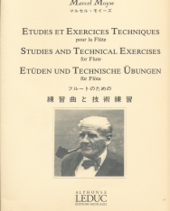 Marcel Moyse: Etudes et Exercices Techniques - fuvolára