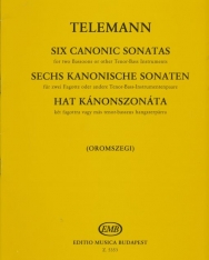 Georg Philipp Telemann: Hat kánonszonáta 2 fagottra