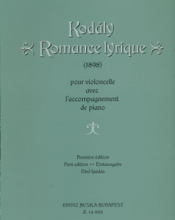 Kodály Zoltán: Romance lyrique - cselló, zongora