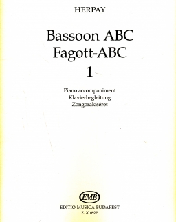 Herpay Ágnes: Fagott ABC 1. - zongorakíséret
