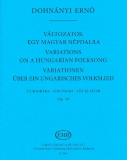 Dohnányi Ernő: Változatok egy magyar népdalra (zongora)