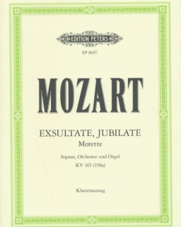 Wolfgang Amadeus Mozart: Exultate, Jubilate - zongorakivonat