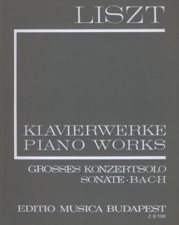 Liszt Ferenc: Grosses Konzertsolo, Sonate, B-A-C-H (fűzve)