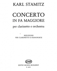Carl Stamitz: Concerto in Fa maggiore - klarinétra, zongorakísérettel