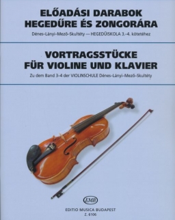 Előadási darabok a Dénes hegedűiskola 3-4. kötetéhez